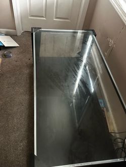 Large Glass Top Coffee Table