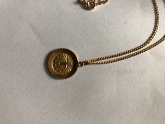 14k gold confirmation pendant
