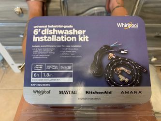 Industrial Grade Dishwasher Installation Kit 6' Hose
