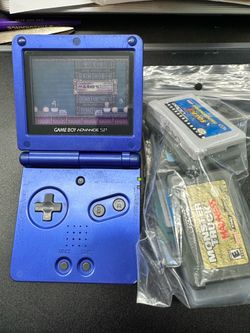 Blue Game Boy advance SP