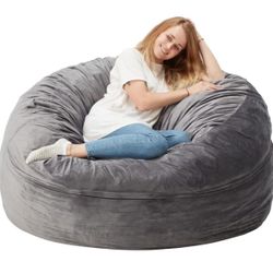 Extra Large Gray Beanbag 