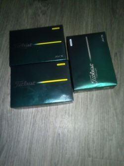 All New Titleist AVX Yellow n White Golf balls