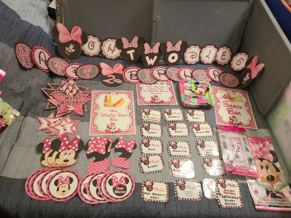 Customized Minnie Mouse Oh TWOdles Birthday party 2nd Birthday