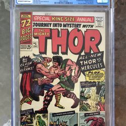 Journey Into Mystery Annual #1 (1965) CGC 5.0 — O/w To White; 1st Hercules App.