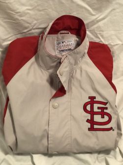 Tan and Red STL Cardinals Heavy Windbreaker