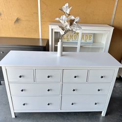 White IKEA Hemnes Dresser 