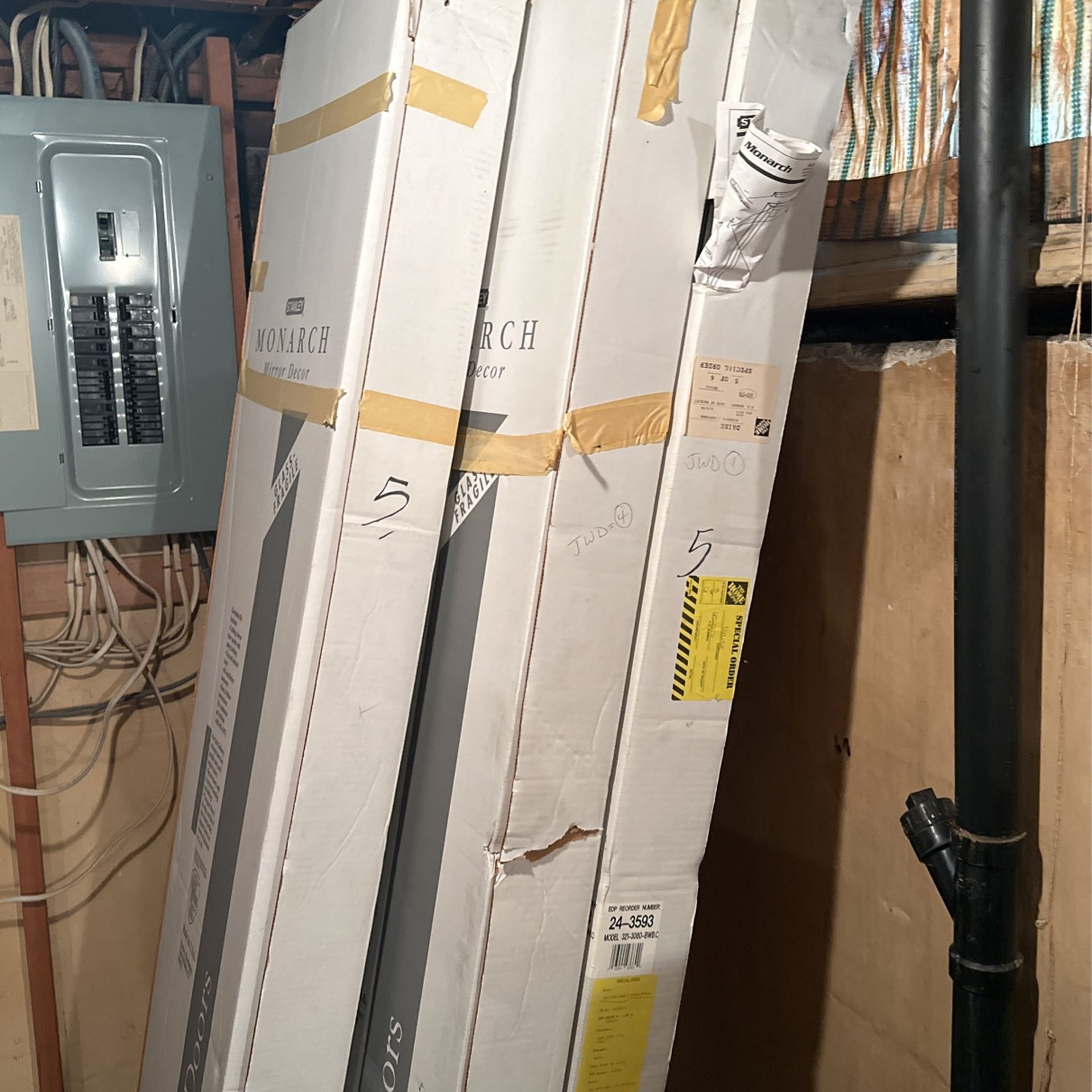 Glass Bifold Doors (5) PCs