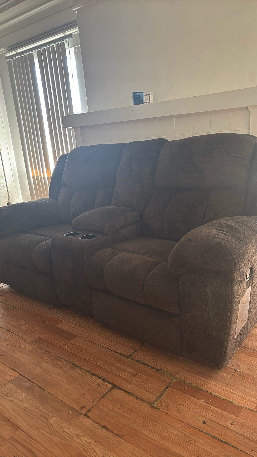 Dark Brown Soft, Reclining Couches.