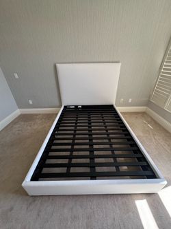 Full size uphulstered bed frame RH brand