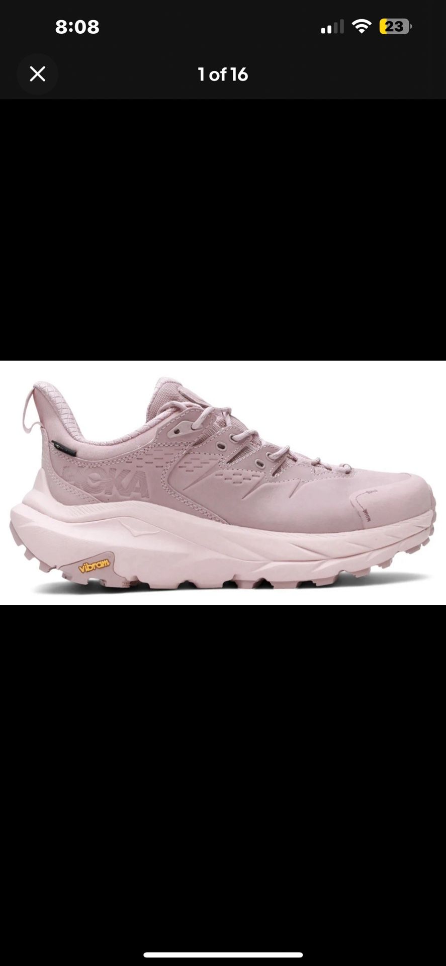 New Hoka One One Kaha 2 Low GTX Gore-Tex Hiking Pink Shoe Men Size 13 Woman 14.5