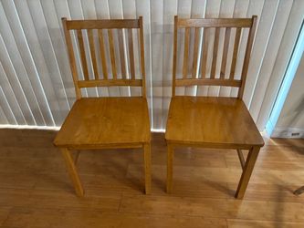 Par of sturdy chairs