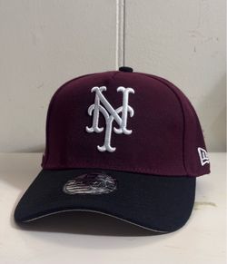 Gorra New Era NY Mets 9FORTY Parche All-Star 1964 Shea Stadium 🧢⚾️ Edición Especial Vino/Negro