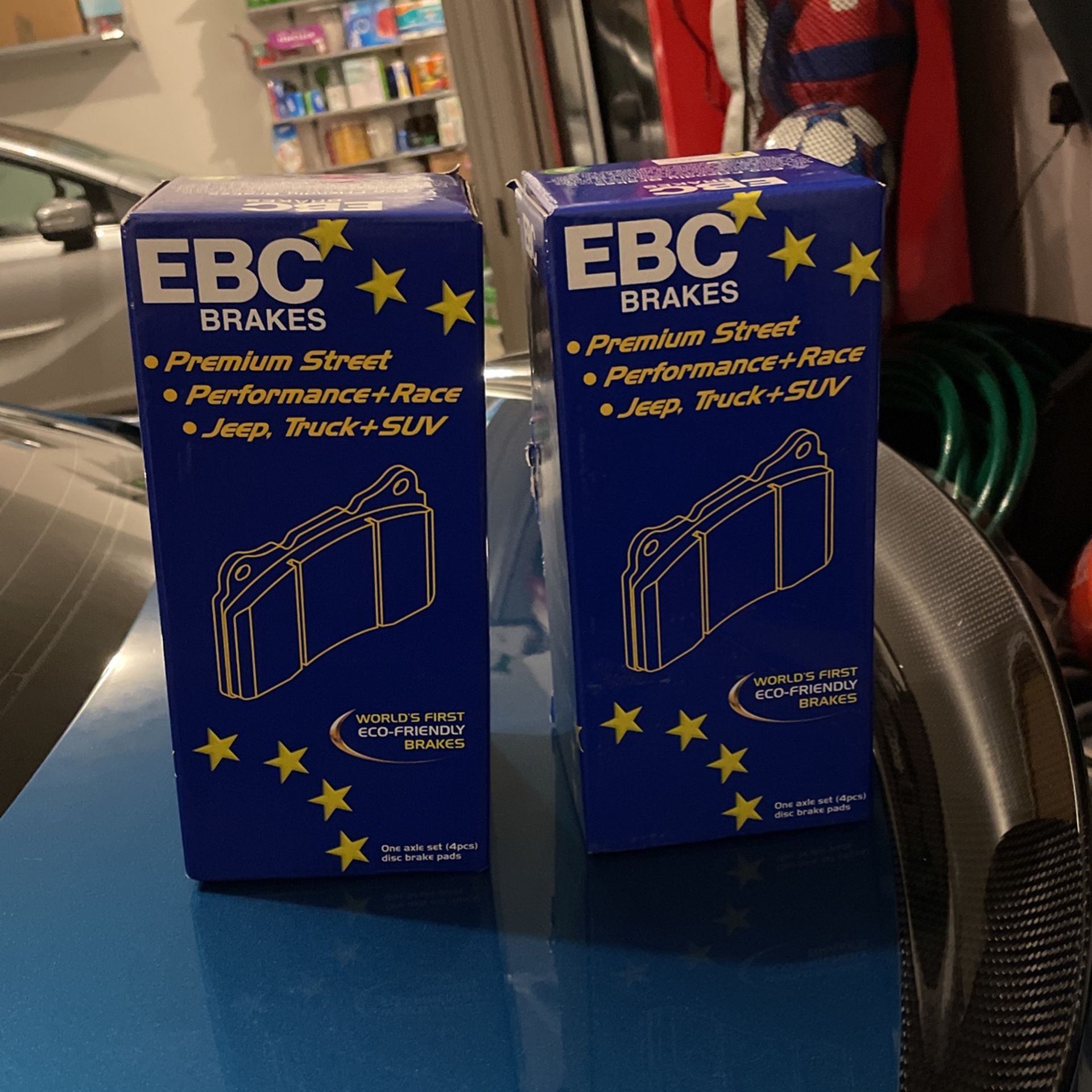Front/rear EBC Yellow Stuff Break Pads