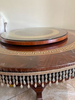Brown table hand made Versace high quality original