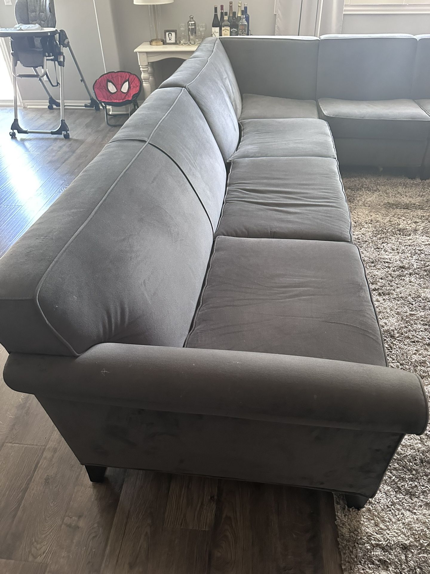 Suede Fabric Couch