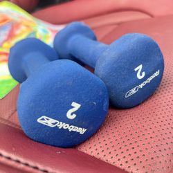 Reebok 2LB dumbbell X 2 