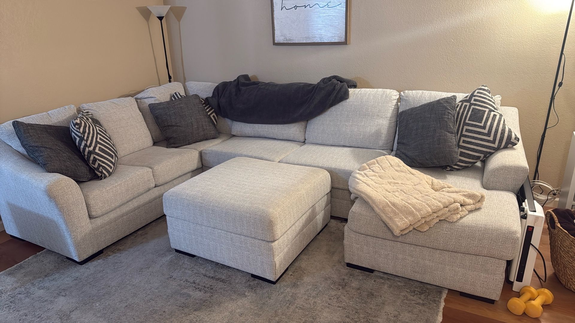 Ashley L Sectional - Perfect Condition