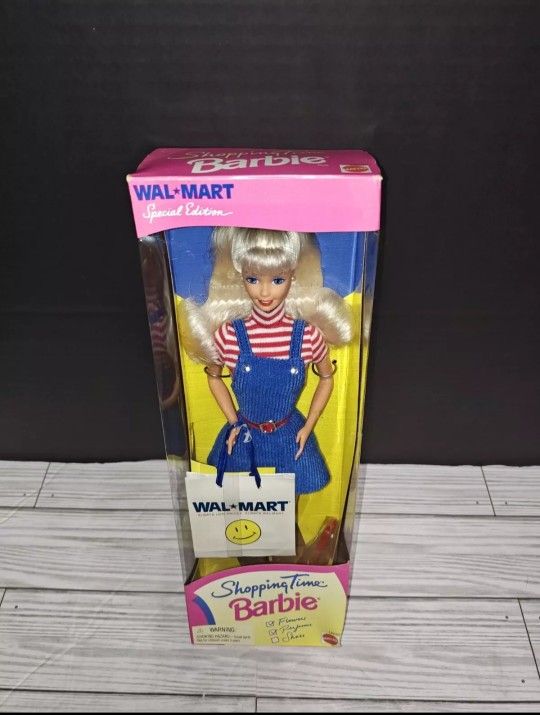 Vintage Special Edition Walmart Shopping Time Barbie Doll 1997 Mattel #18230 New