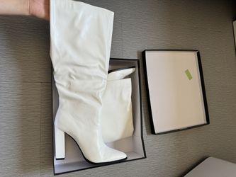 Public Desire Tall White Boots