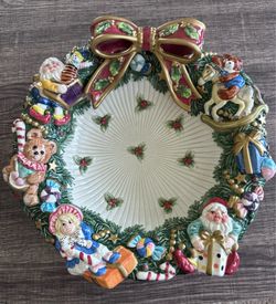 Fitz and Floyd Christmas Platter