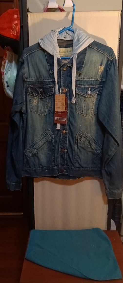 Fashion Men's Levi Jacket With Hoodie