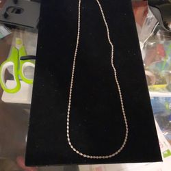 Sterling Silver Twisted Necklace 