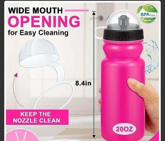 New Mumufy 50 Pcs Sports Water Bottles