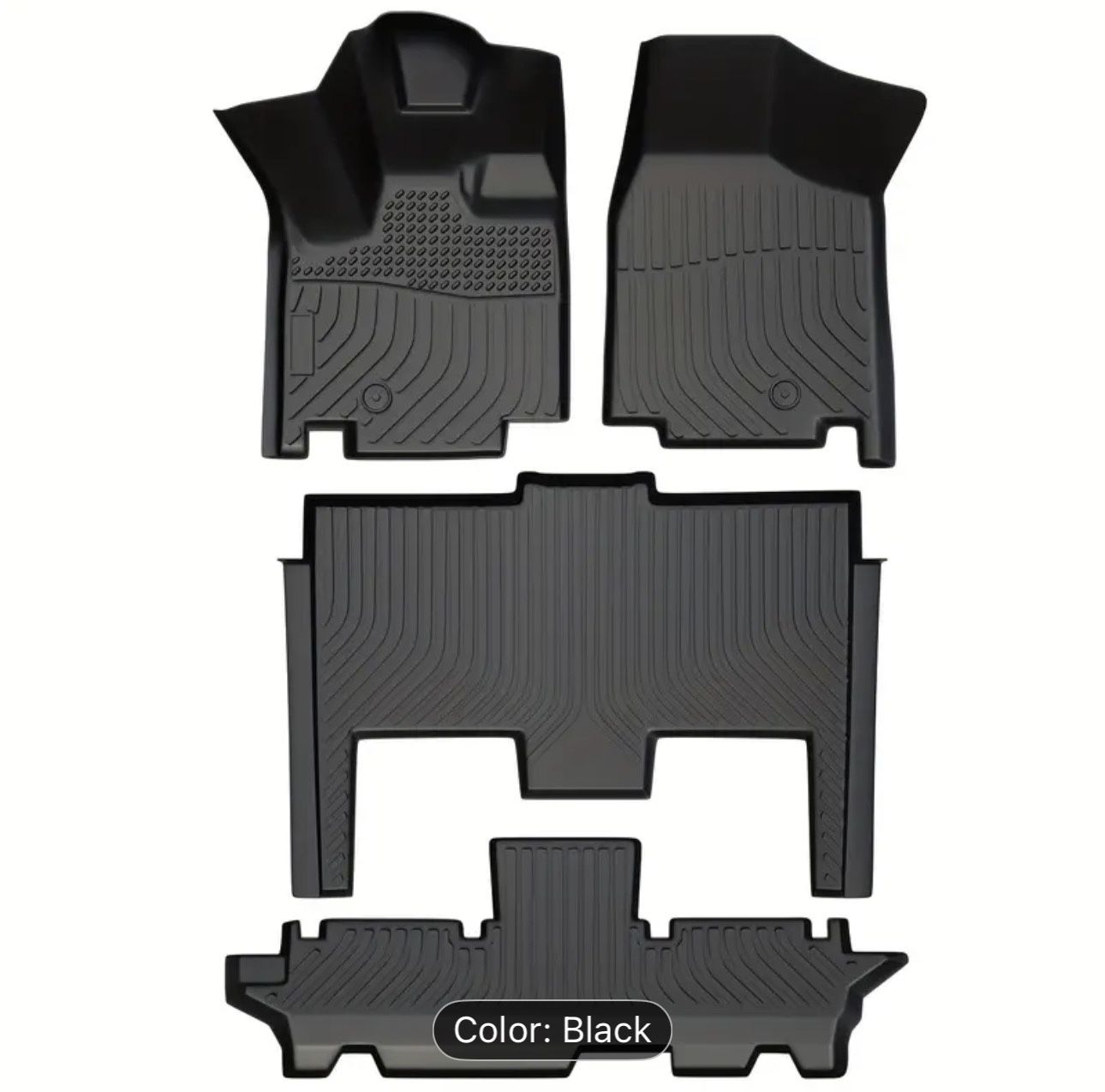 Orealauto Heavy-Duty All-Weather Car Floor Mats for Dodge Grand Caravan 7-Seater (2011-2021)