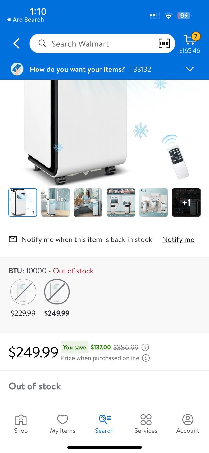 Open Box, W Warranty 10,000 BTU Portable AC Unit