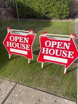 Open House signs