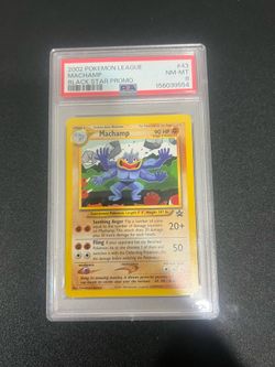PSA 8 NM-MT Machamp 43 WOTC Black Star PROMO Pokemon Card