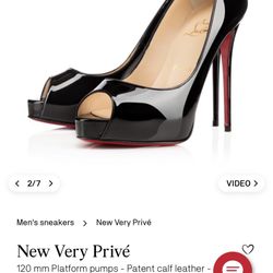 Christian Louboutin Very Prive 120 Patent Calf 