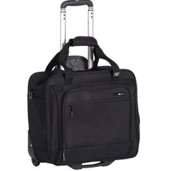Delsey Helium Superlite Travel Luggage Case Tote Travel Essential Black 22718BL 