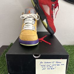 Nike Air Jordan 5 Retro "What The" CZ5725-700 Men's Size 11 Multicolor No OG Box
