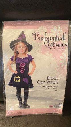 Kids Black Cat Witch