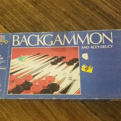 Vintage Backgammon and Acey-deucy 1973 Milton Bradley 4319 Board Game EUC 70s

