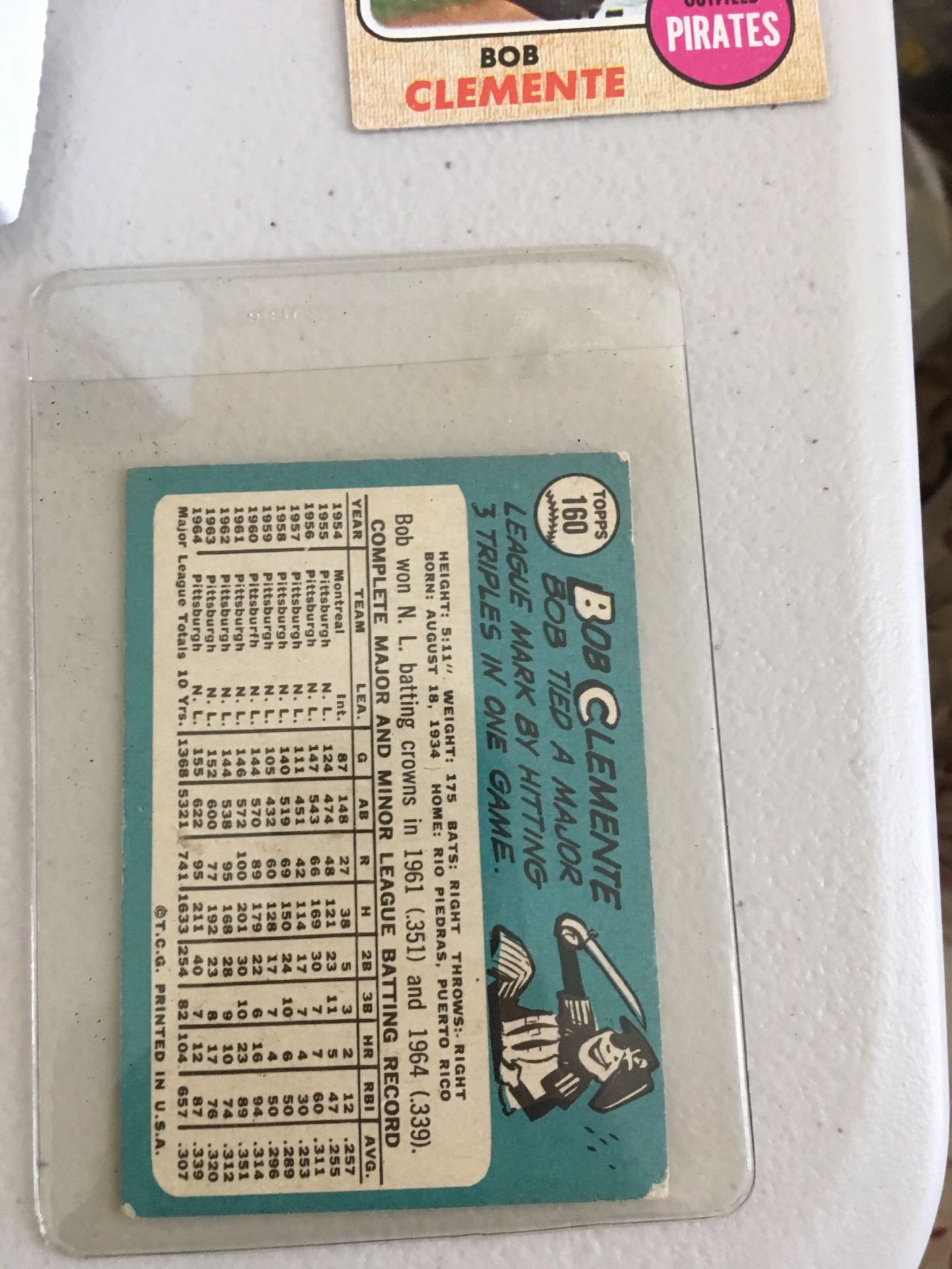 Roberto Clemente Baseball Cards