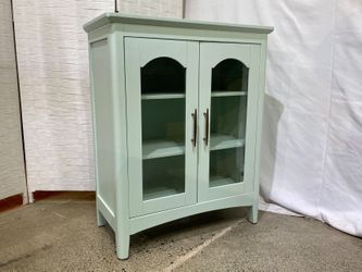 Mint Green Skylark Accent Cabinet, Like New