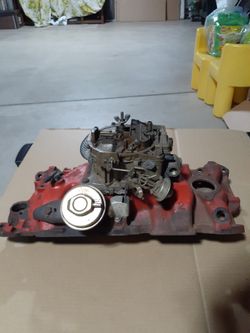 1974 Camaro Z-28 carburetor & intake manifold