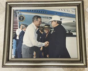 Superb Large Photo of President George H. W. Bush 