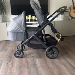 UPPAbaby Vista V2 Stroller  with UPPAbaby PiggyBack Ride-Along Board