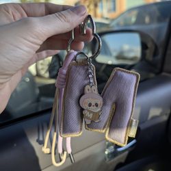 Labubu Pin For Love "M" Letter