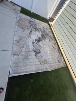 Abstract Marble Pattern Area Rug