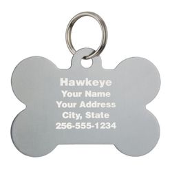 Customer Laser Engraved Dog Tags