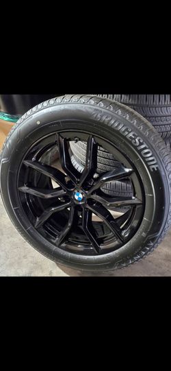 4 BMW X5 Black 19" Wheels Rims Runflat Tires