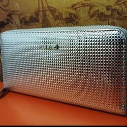 NEW Silver Wallet, Ela Brand  Accordion, Gift Quality