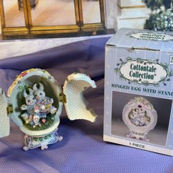  Cottontale Collection Hinged egg-NEW In Box!