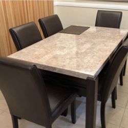 Marble Top Dining Set