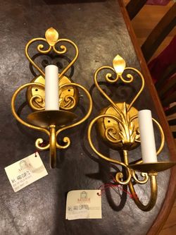 Gold Sconces