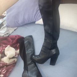 Aldo Knee High Leather Boots